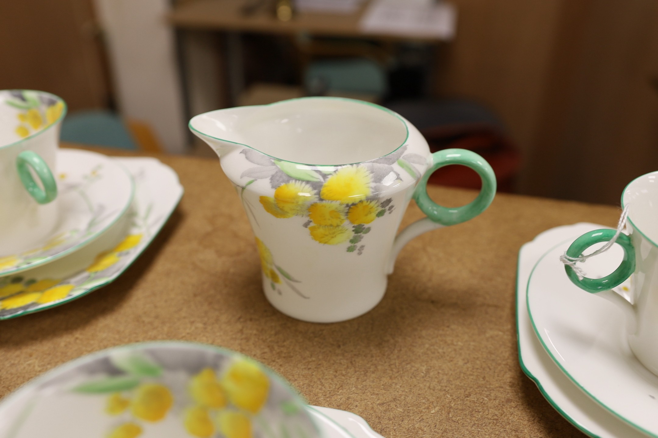 A quantity of Shelley teawares, pattern W122042